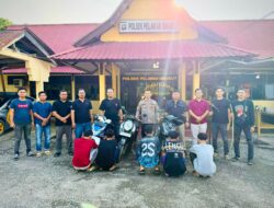 Geng Motor PEMUDA-43 Singkut, Diamankan Polres Sarolangun Berikut Sabit dan Panah Kayu