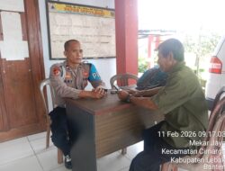 Anggota Polsek Cimarga Polres Lebak Sambang Kepada Warga
