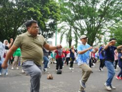 Ciptakan Lingkungan Bersih, Pemkab Merangin Gelar Goro dan Senam Bersama Lintas OPD