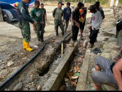 Satgas Penanggulangan Bencana Pimpin Gotong Royong, 550 Meter Pipa Air Bersih Terpasang di Desa Jamat
