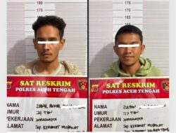 Tidak Butuh Waktu Lama, Satreskrim Polres Aceh Tengah Ringkus Dua Pelaku Pencurian di Lemah Burbana