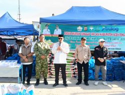 Kodim 0106/Aceh Tengah Dampingi Pemda Gelar Pasar Murah di Lapangan Sanggamara