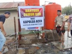 Sumur Bor Bantuan Kapolda Aceh Jadi Harapan Baru Warga Terdampak Bencana di Linge