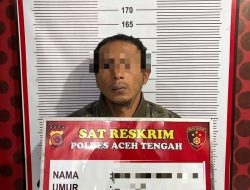 Residivis Curanmor Beraksi di Bebesen, Kini Diamankan di Polres Aceh Tengah