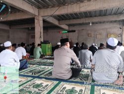 Kapolsek Lebakgedong Polres Lebak Dan Personil Melaksanakan Giat Sholat Jumat Keliling Di Masjid Jami Nurul Huda Kampung Muhara