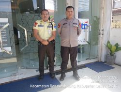 Anggota Polsek Rangkasbitung Polres Lebak Rutin Patroli Ke Bank BTN KCP Rangkssbitung
