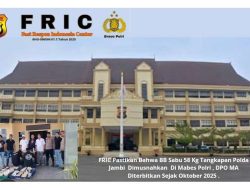 FRIC Pastikan BB Sabu 58 Kg Tangkapan Polda Jambi Dimusnahkan Mabes Polri, DPO MA Diterbitkan Sejak Oktober 2025