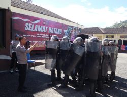 Terus Asah Kemampuan, Polres Aceh Tengah Intensifkan Latihan Pengendalian Massa