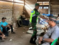 Babinsa Koramil 08/Silihnara Jalin Komunikasi Sosial Bersama Warga Binaan