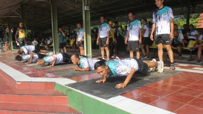 KODIM 0620/KAB. CIREBON GELAR KESAMAPTAAN JASMANI PERIODIK I TAHUN 2026, KOMITMEN JAGA KESIAPSIAGAAN PRAJURIT