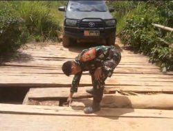 Akses Terbatas, Satgas TMMD Ke-128 Kodim 0420/Sarko Perbaiki Jalan Penghubung Desa Seko Besar