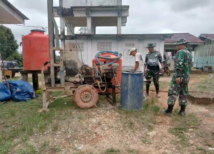 Warga Desa Seko Besar Keluhkan Air Bersih, Satgas TMMD ke 128 Kodim 0420/Sarko Gunakan Alat Geolistrik Deteksi Air Tanah