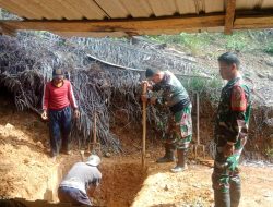 Satgas TMMD Ke-128 Kodim 0420/Sarko Mulai Bangun MCK di Desa Seko Besar