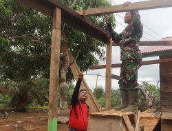 Satgas TMMD ke 128 kodim 0420/Sarko Kebut Pembangunan RTLH Bapak Raskam*