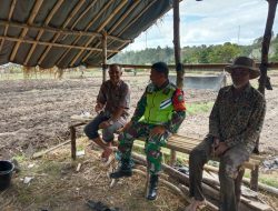 Babinsa Koramil Rusip Antara Laksanakan Komsos Bersama Warga Desa Atu Singkih