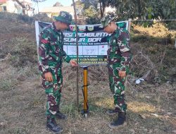 Satgas TMMD ke 128 Kodim 0420/Sarko Mulai Lakukan Pengerjaan Sumur Bor 