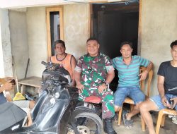Babinsa Serka Napolion Aktif Jalin Keakraban, Wujudkan Desa Aman dan Kondusif*