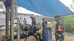 Satgas TMMD ke-128 Kodim 0420/Sarko Bangunkan Sumur Bor di Kantor Desa Seko Besar Wujud Nyata Kepedulian TNI Untuk Masyarakat