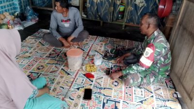 Babinsa Koramil 06/Jagong Pererat Silaturahmi Lewat Komsos Bersama Warga Binaan di Desa Telegesari