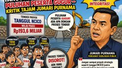 Tender Rp193,6 Miliar Tanggul NCICD Disorot, Puluhan Peserta Gugur – Kritik Tajam Jumari Purnama