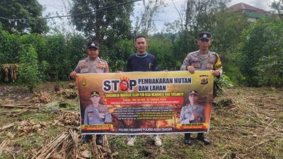 Patroli dan Sosialisasi Rutin Jajaran Polres Aceh Tengah Cegah Karhutla Terus Edukasi Warga