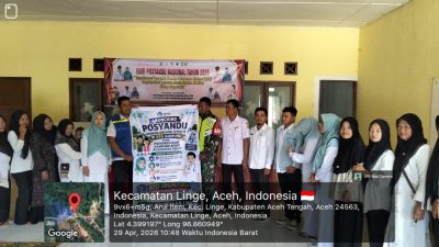 Babinsa Koramil 05/Linge Hadiri Posyandu di Desa Arul Item, Dukung Kesehatan Ibu dan Anak