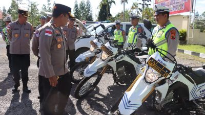 Kapolres Bener Meriah Cek Kesiapan Dalmas dan Kendaraan Dinas Jelang Pengamanan May Day 2026