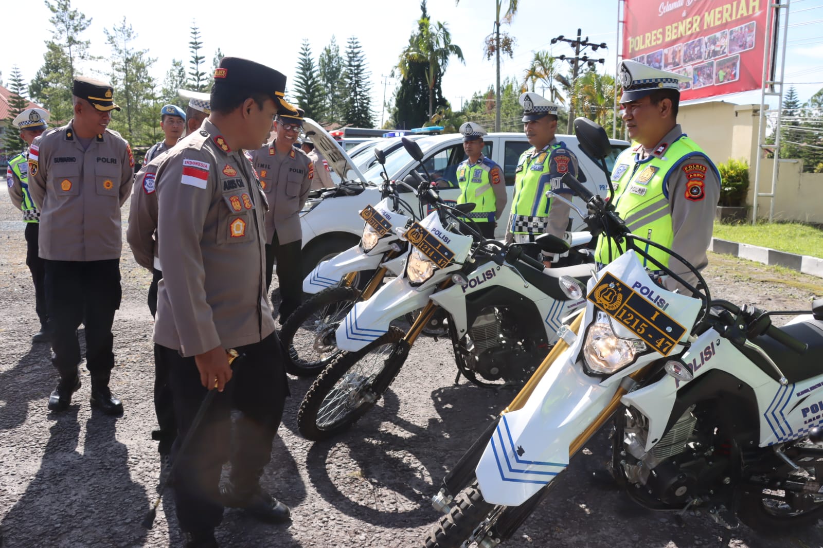Kapolres Bener Meriah Cek Kesiapan Dalmas dan Kendaraan Dinas Jelang Pengamanan May Day 2026
