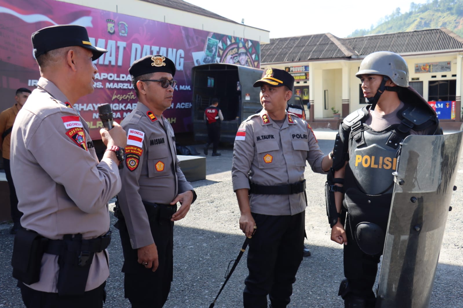 Kapolres Pantau Langsung Latihan Asah Kemampuan Personel dalam Pengamanan dan Pengendalian Massa