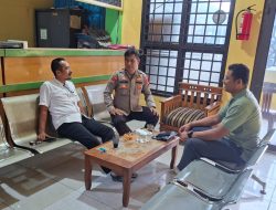 Bhabinkamtibmas Polsek Rangkasbitung Polres Lebak Sambangi Kades Nameng