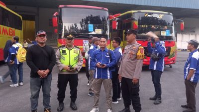 Ribuan Buruh Berangkat ke Jakarta, Polda Banten Lakukan Pengamanan