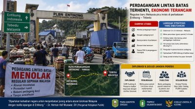 Kebijakan Baru Malaysia Picu Krisis Perdagangan Perbatasan, Pemda Didesak Ambil Langkah Strategis