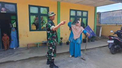 Babinsa Koramil 01/Lut Tawar Laksanakan Komsos di Wilayah Binaan