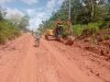 Satgas TMMD ke 128 Kodim 0420/Sarko Buatkan Saluran Drainase di Lokasi Perbaikan Jalan 