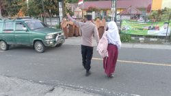 Kepedulian Tanpa Henti, Polsek Silih Nara Atur Lalu Lintas Kawasan Sekolah Demi Keselamatan Pelajar