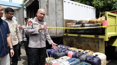 Subsidi Disalahgunakan, Polda Banten Amankan 8 Pelaku dan Ribuan Liter BBM