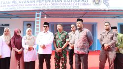 Dandim 0106/Aceh Tengah Hadiri Peresmian MBG di Asrama Kompi Blang Kolak dua.