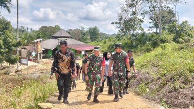 Danrem 042/Gapu Tinjau Langsung Progres TMMD ke-128 kodim 0420/Sarko di Desa Seko Besar