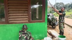 Masjid Nurul Huda Dipercantik Oleh Satgas TMMD ke 128 Kodim 0420/Sarko