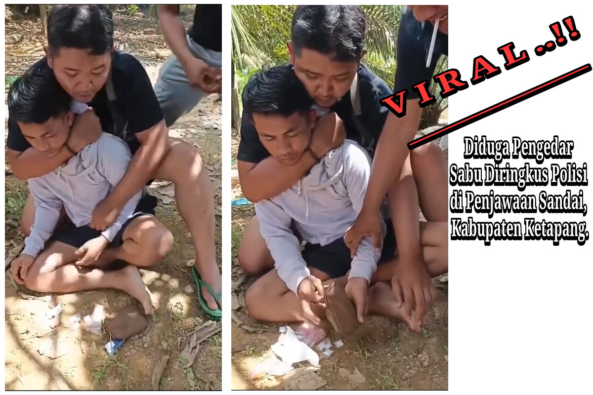 Pengedar Sabu Dibekuk di Sandai Ketapang, Video Penangkapan Menjadi Viral