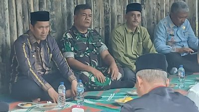 Danramil 04/Bintang Bersama Bupati Aceh Tengah Kunjungi Desa Merodot Pasca Bencana