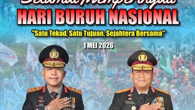 Polda Banten Ucapkan Selamat Hari Buruh Nasional, Tegaskan Komitmen Banten Aman
